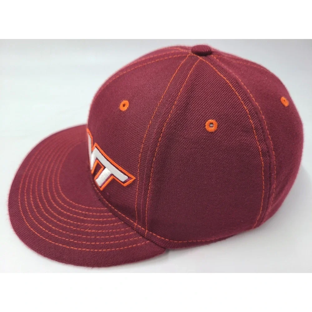 Virginia Tech Hokies Nike True Dri-Fit Flex Fitted S-M Hat Cap Men NCAA Maroon‎